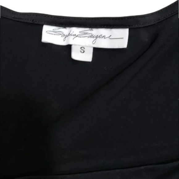 Sophia Eugene Black Balloon Sleeve Tunic Dress S - Picture 3 of 3